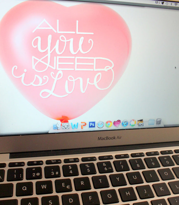 DIY hand lettering art